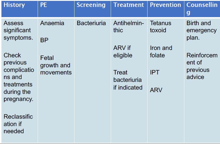 Preconception and Antenatal Care